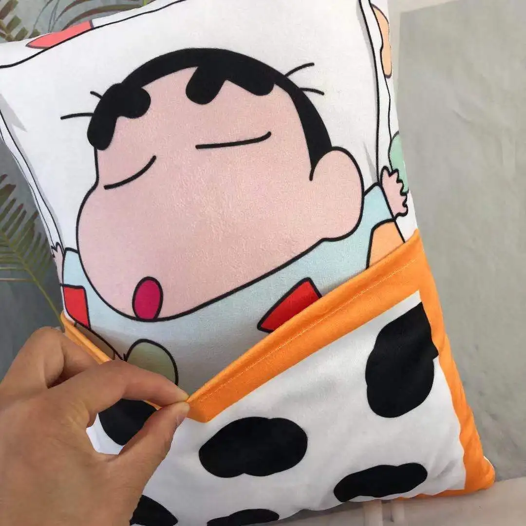 Crayon Shin-chan Cartoon Plush Hug Pillow, Crayon Shin-chan Sleep Pillow, Double-sided Printed Cushion, Plush Sofa Pad, Nap Pill view 4