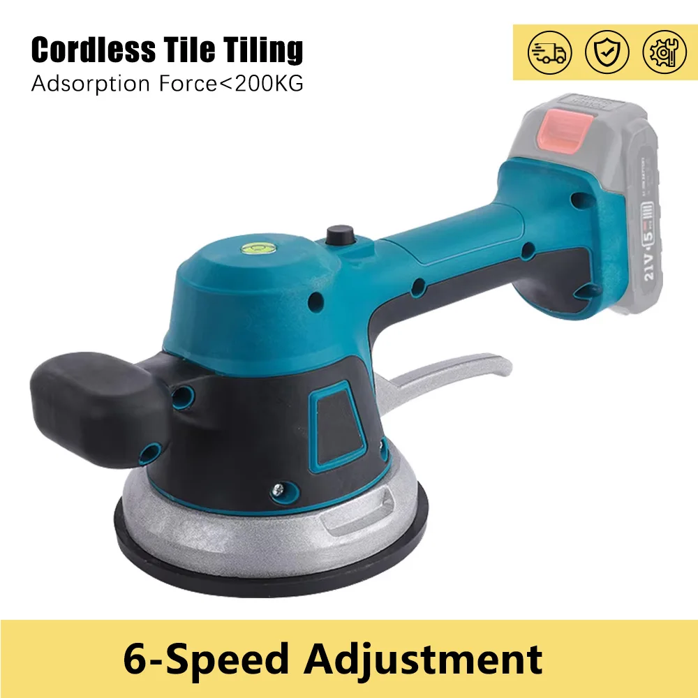 Tile Vibration Leveling Machine 6 Speed Adjustable Tile Tiling Machine Automatic Tile Leveling Absorb Power Tool For Makita 18V