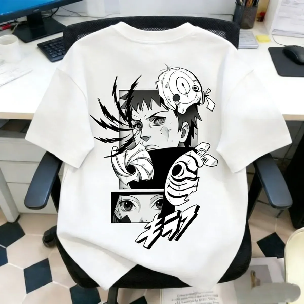 2026 New Edition Naruto Comic Short-Sleeved T-Shirt for Men and Women - Summer Round-neck Casual Multi-Functional Top