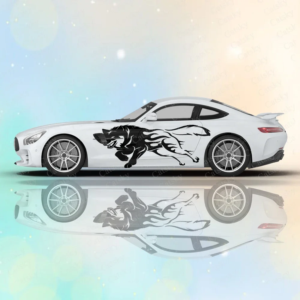 

Tattoo Wolf Animal Car Body Stickers Anime Itasha Car Side Decal Sticker Car Body Sticker Car Body Decoration Stickers