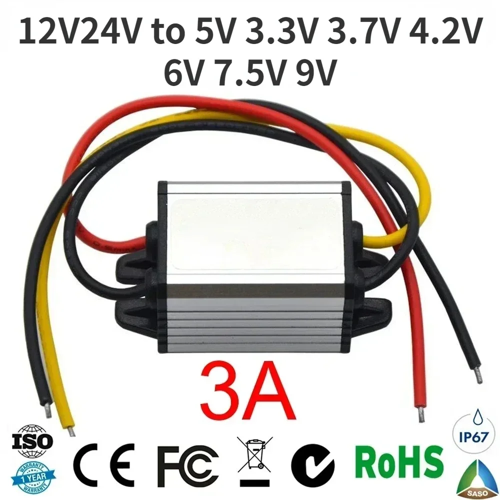 12V24V to 5V 3.3V 3.7V 4.2V 6V 7.5V 9V DC Converter Power Supply Voltage Converter Buck Step-down Module CE Input 8-31V CE ROHS