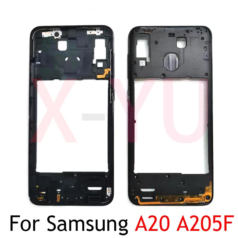 10PCS Best Quality Middle Frame For Samsung Galaxy A20 A205F A205 Middle Frame Housing Bezel Repair Parts