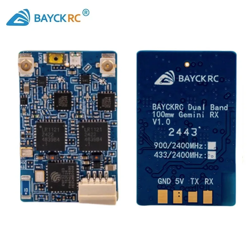 BAYCK C3 ELRS Dual-Band Gemini Empfänger 915MHz 868MHz 2.4GHz 100mW TX Dual-Antennen-Diversität 8 Modi TCXO FPV-Teile – Detail 1