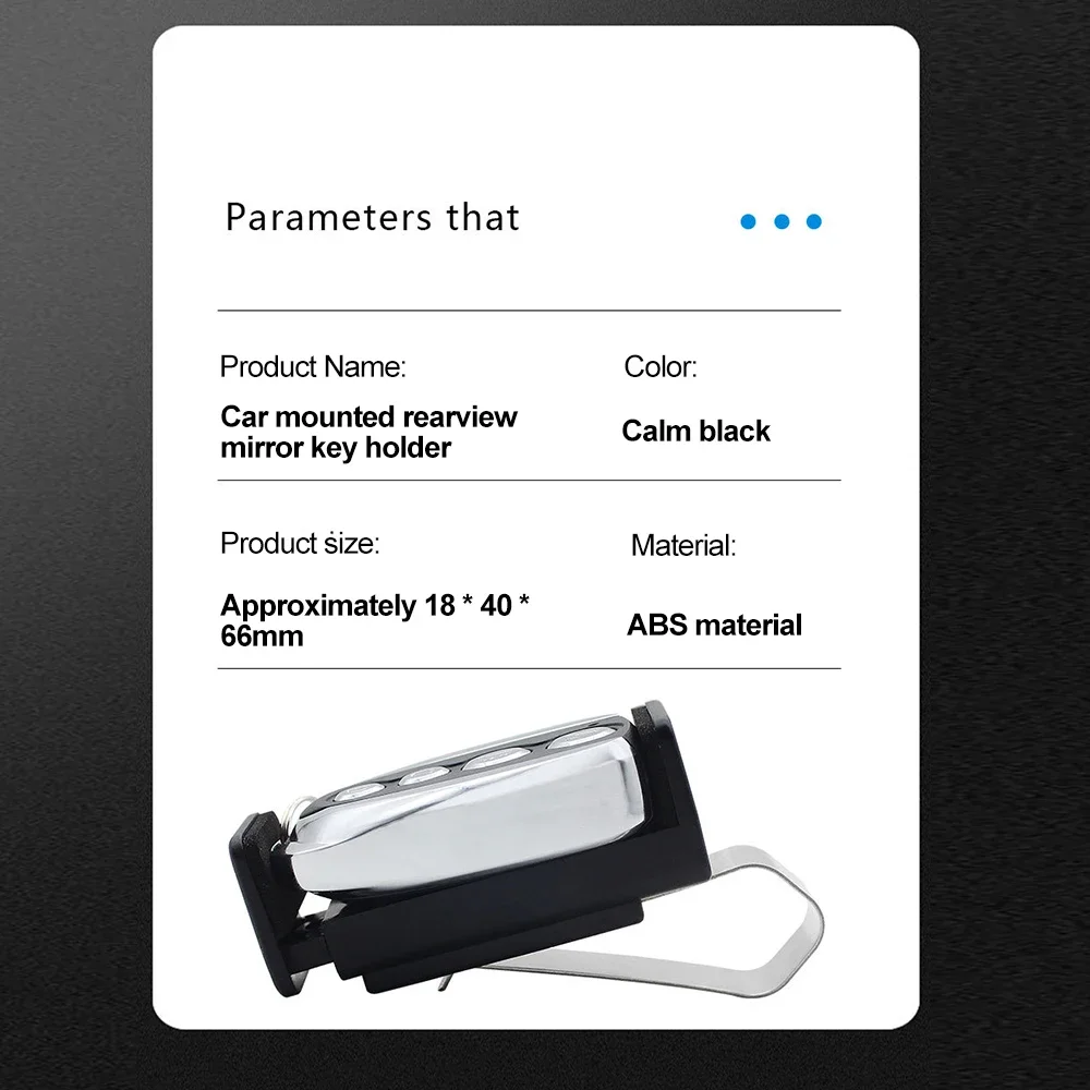 Soporte de Clip para parasol de coche, control remoto de puerta de 45-67mm para Control de puerta de garaje, llavero de coche, abridor de barrera, instalación rápida, 1 ud.