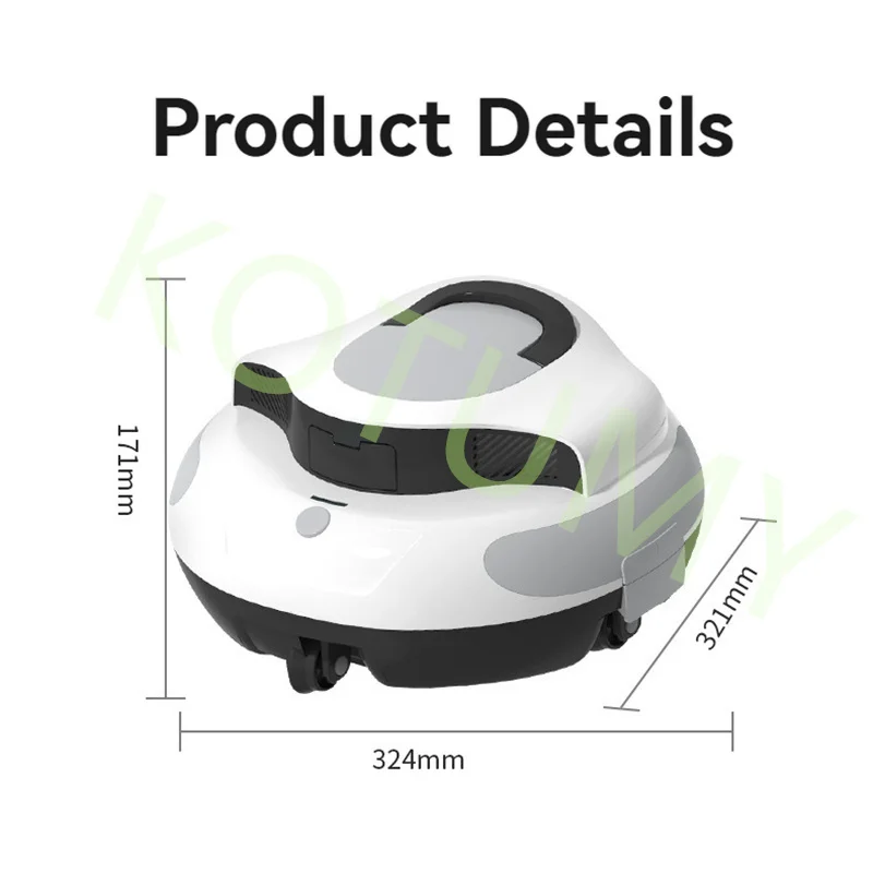 Fully Automatic Cleaning Robot Filtering Equipment Underwater Fish Pool Vacuum Cleaner Wireless Swimming Pool Suction Machine