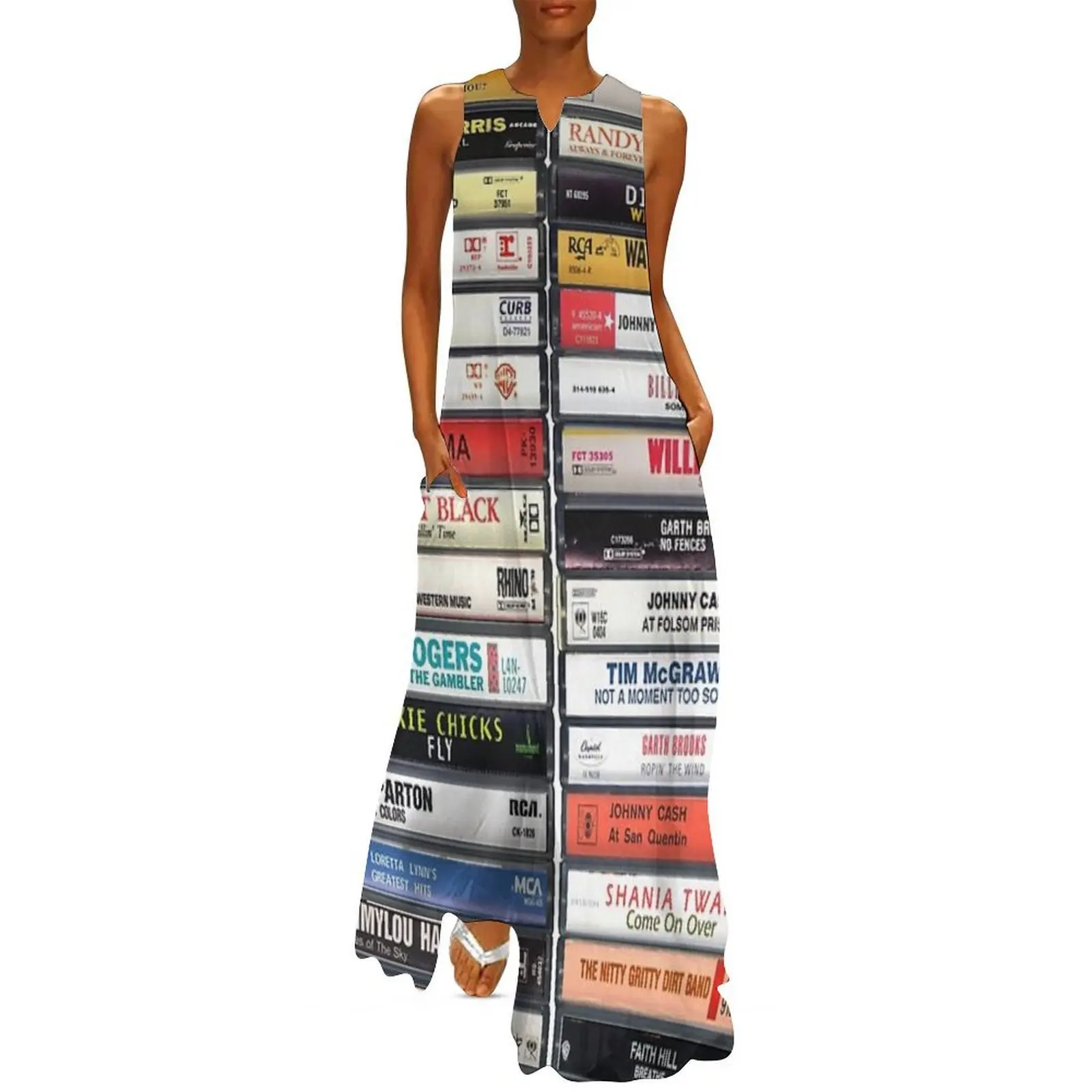 

Country Music Hits - Greatest Country Hits - Vintage Cassettes Long Dress evening dress women summer women's dress 2025