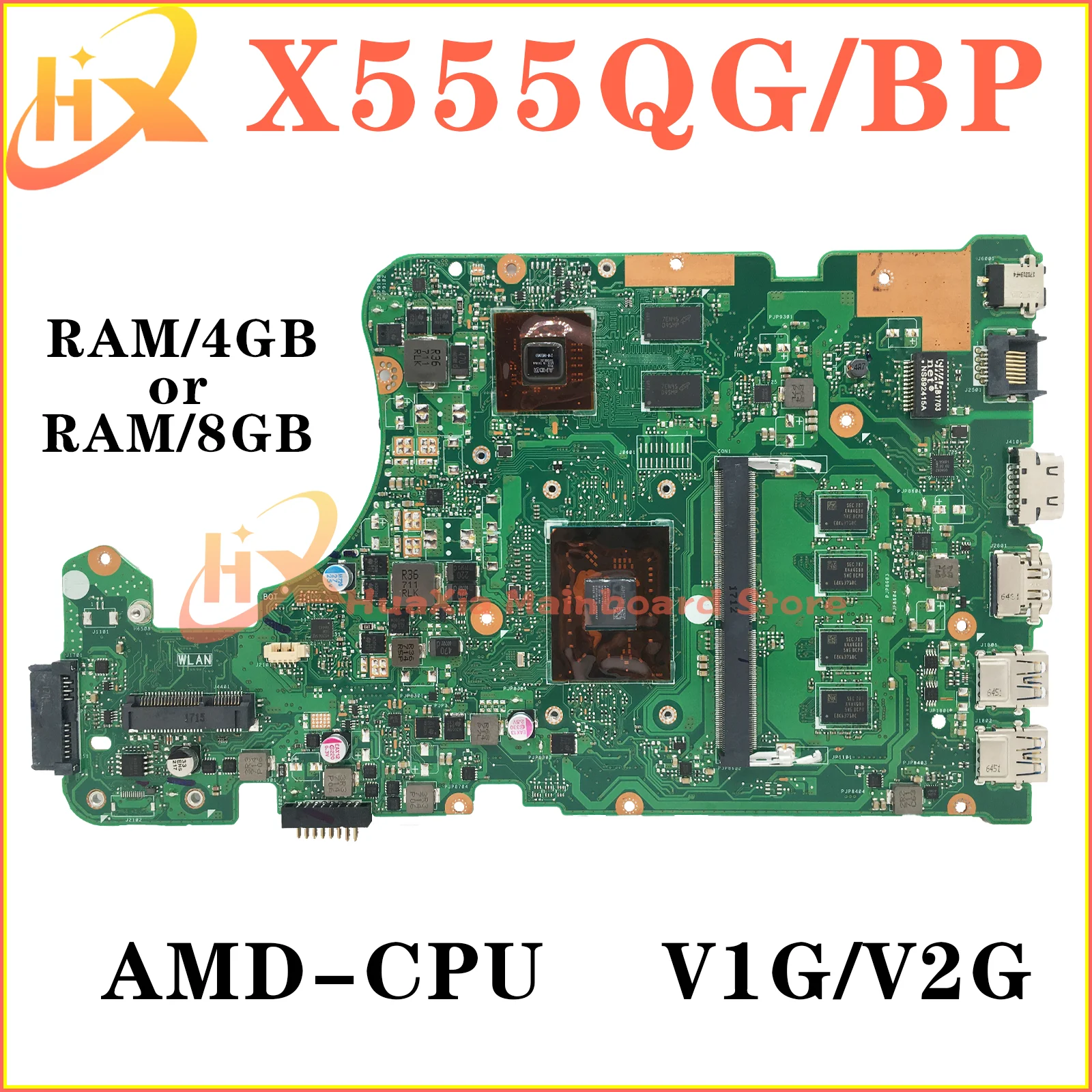 

Материнская плата для ноутбука X555Q X555B Материнская плата ASUS X555BP A555Q X555QG X555QA X555BA A555B F555B K555Q