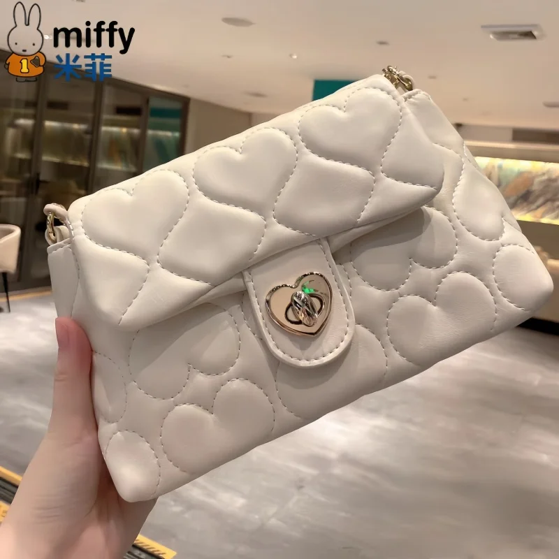 

Miffy Love Crossbody Bag New Style Soft Elegant Versatile Petite Chic Simple Chain Handle Shoulder Bag Charm Collectible Gift