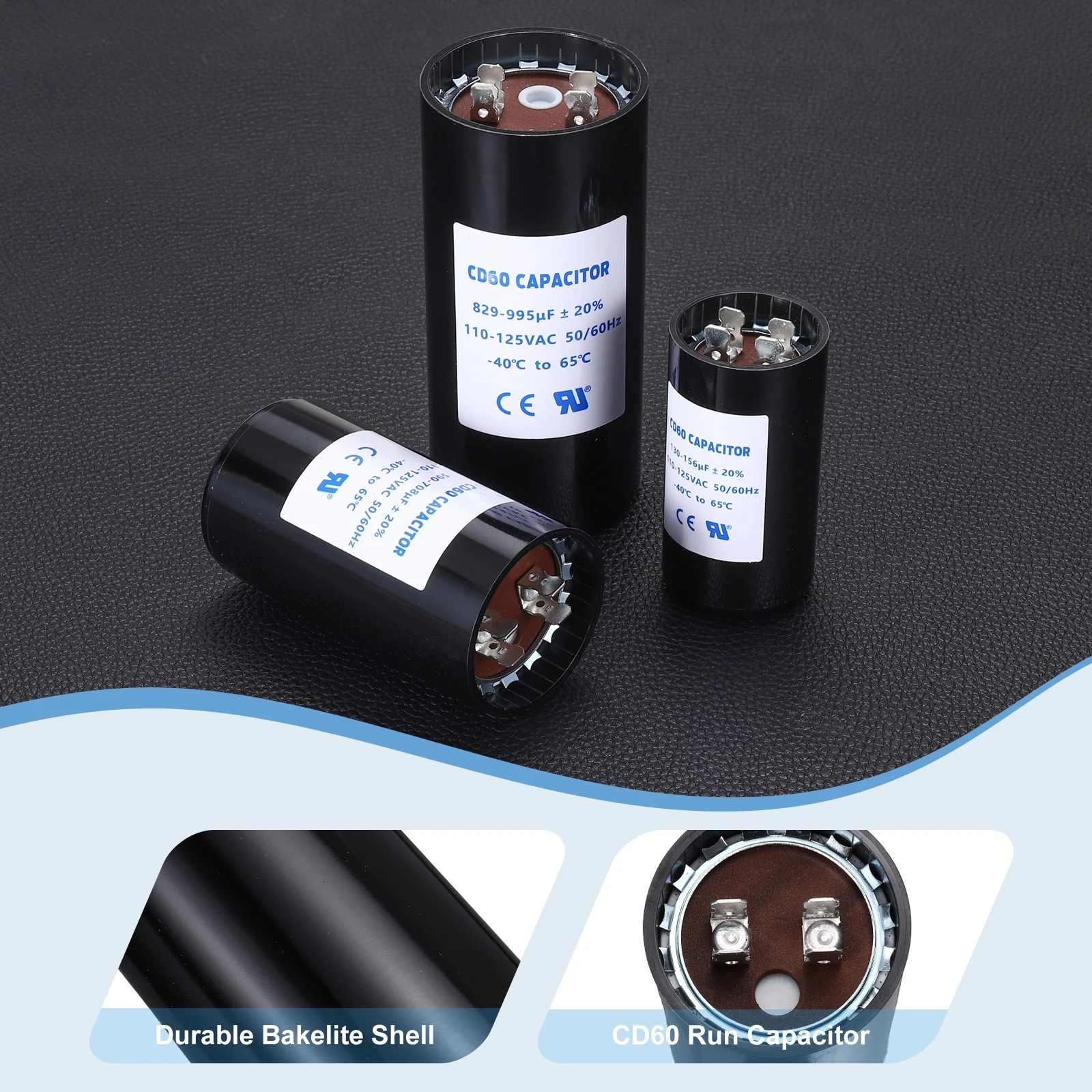 Capacitor CD60 88-516 UF/Mfd 220-250/330 VAC CD60 para Partida de Motor de Ventilador Elétrico e Bomba de Água 50/60 Hz