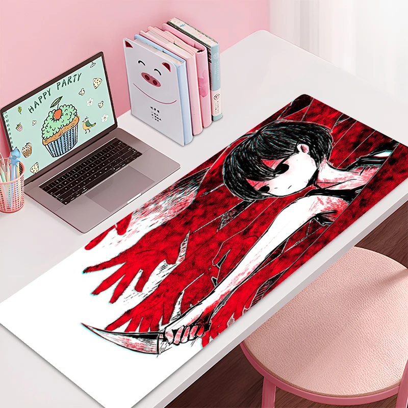 Tappetino per mouse Grande O-omori Sunny Tappetino per mouse da gioco in gomma antiscivolo Tappetino da scrivania durevole per tappeto per PC da ufficio e da gioco Tappetino per mouse anime