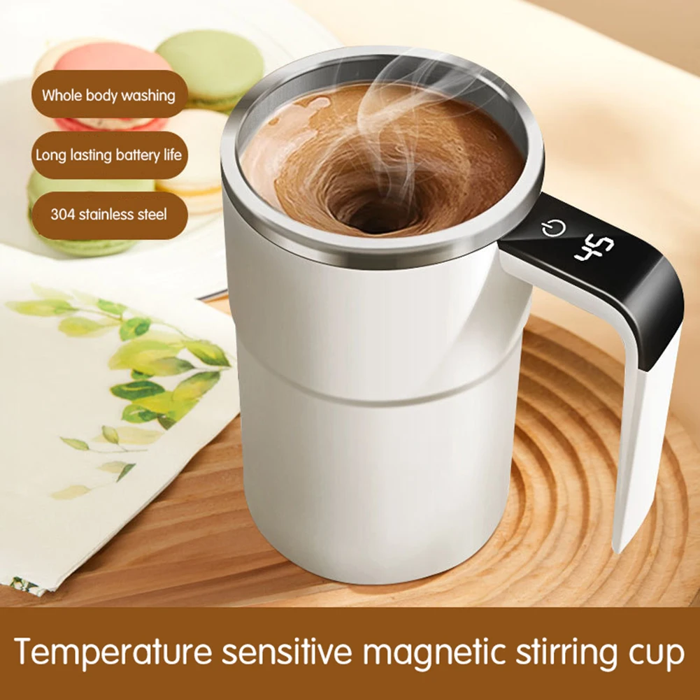 

380ml Automatic Magnetic Stirring Mug Portable Coffee Electric Stirring Cup Present For Friends Family