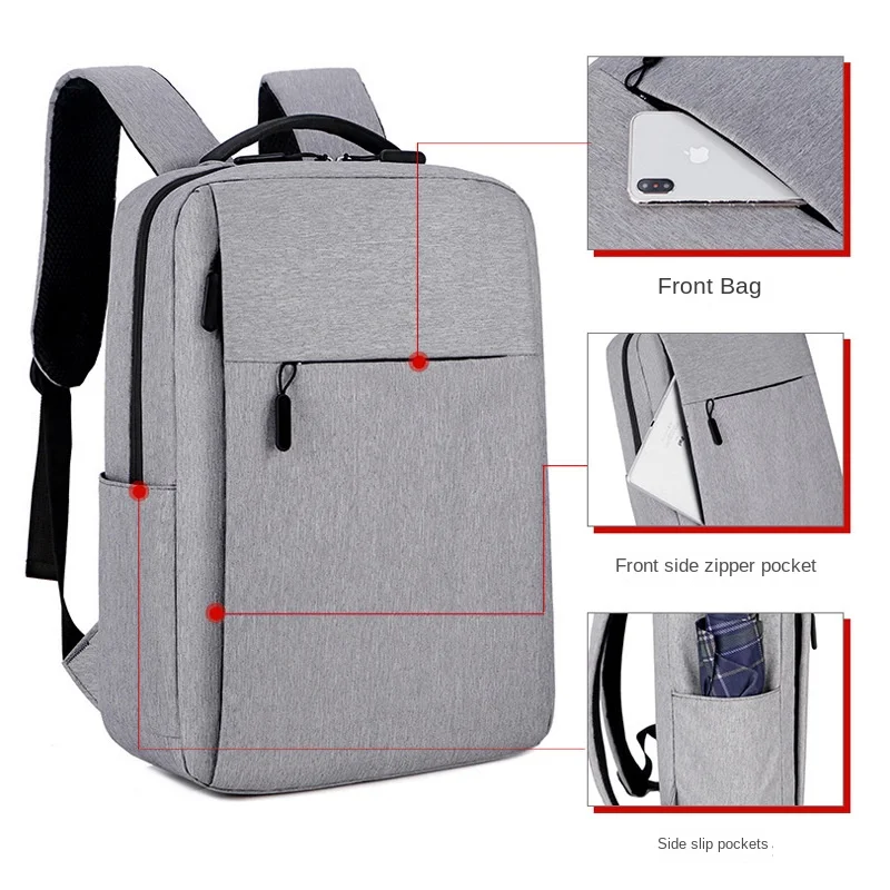 Laptop Backpack Travel Multifunctional Large Capacity Male USB Charging Computer School Backpacks Oxford Waterproof Bag For Men