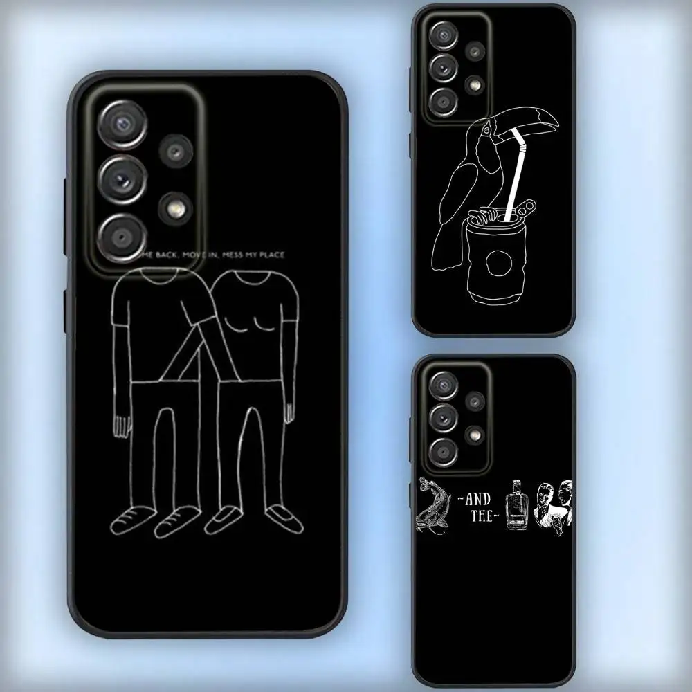 

Band C-Catfish And Bottlemens Phone Case For Samsung S25,S24,S21,S22,S23,S30,Ultra,S20,Plus,Fe,Lite,Note,10,9,5G Black Cover