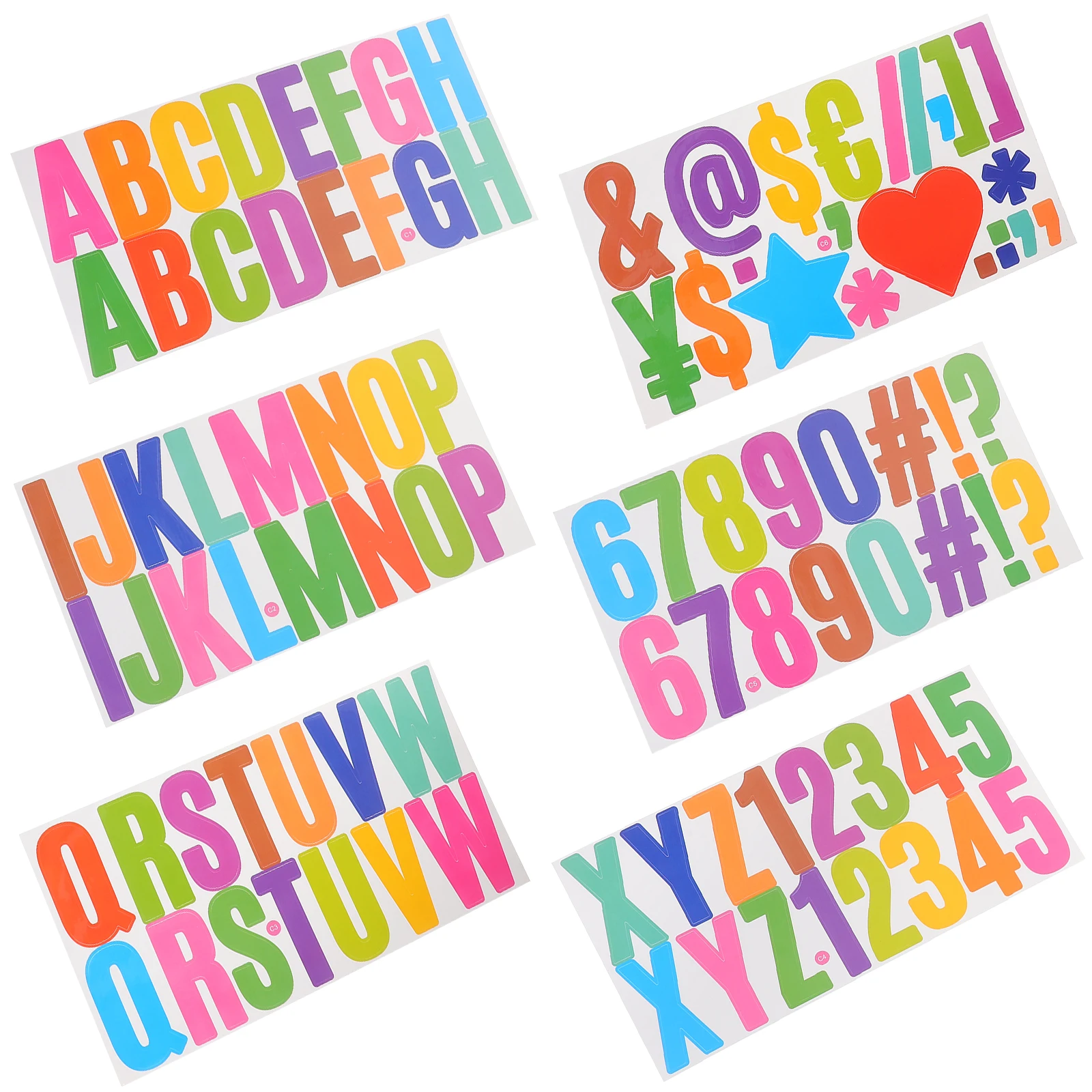 600pcs 2 5Inch Letter Stickers Self Adhesive Waterproof Alphabet Numbers for Mailbox Scrapbooking File Folder Crafts