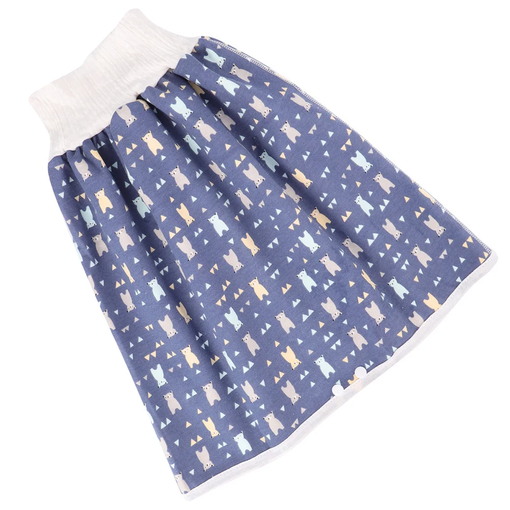 

1 pc Waterproof Leakproof Diaper Skirts High Waist Training Pants Pure Cotton Breathable Machine Washable Foldable Portable