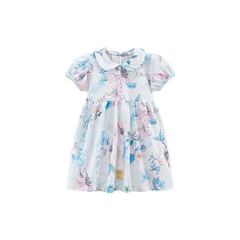 

Summer New Style Children's Princess Dress Pure Cotton Short Sleeve Girls' Dress