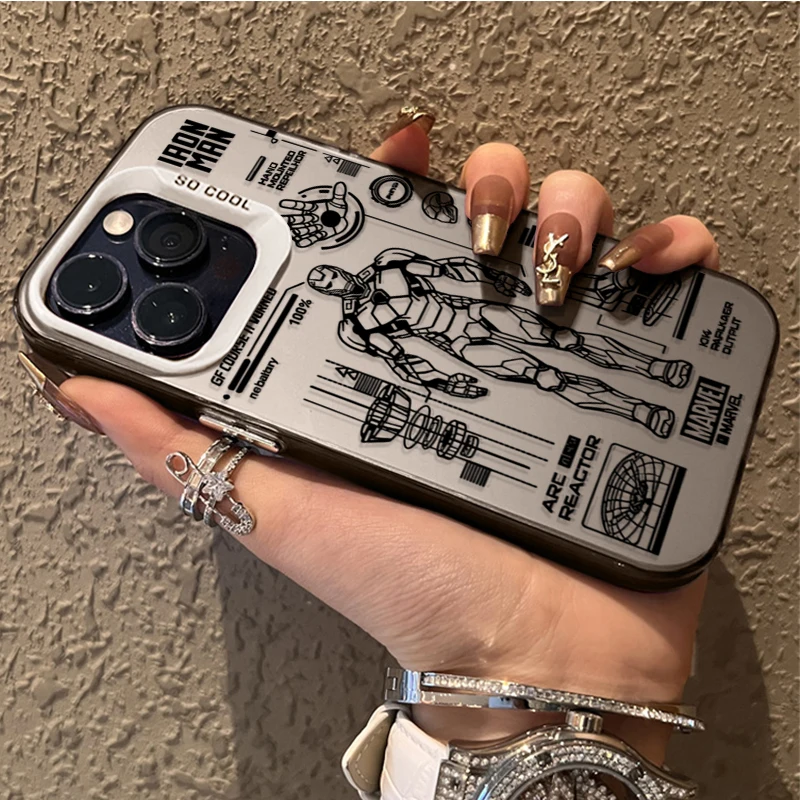 حافظة لهاتف آيفون 17 16 15 14 13 12 11 Pro Max Plus 17 Air 16E X XR XS Max غطاء ممتص للصدمات صلب