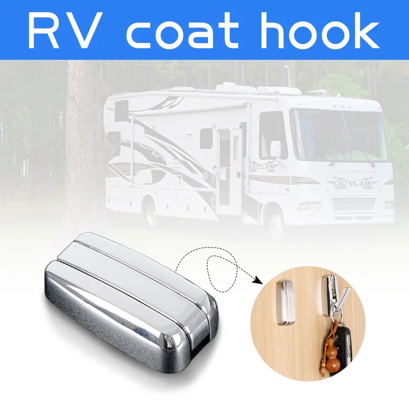 1pcs Automobiles Seat RV Hook Holder Bathroom Towel  Zinc Alloy Brushed Hidden Small  caravan trailer camper Accessories