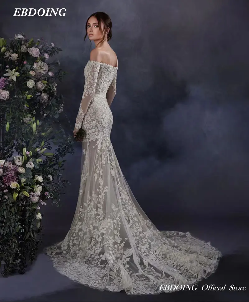 Il più nuovo abito da sposa sirena per la sposa 2 In 1 con maniche lunghe scollo a cuore su misura taglie forti Vestidos De Novias