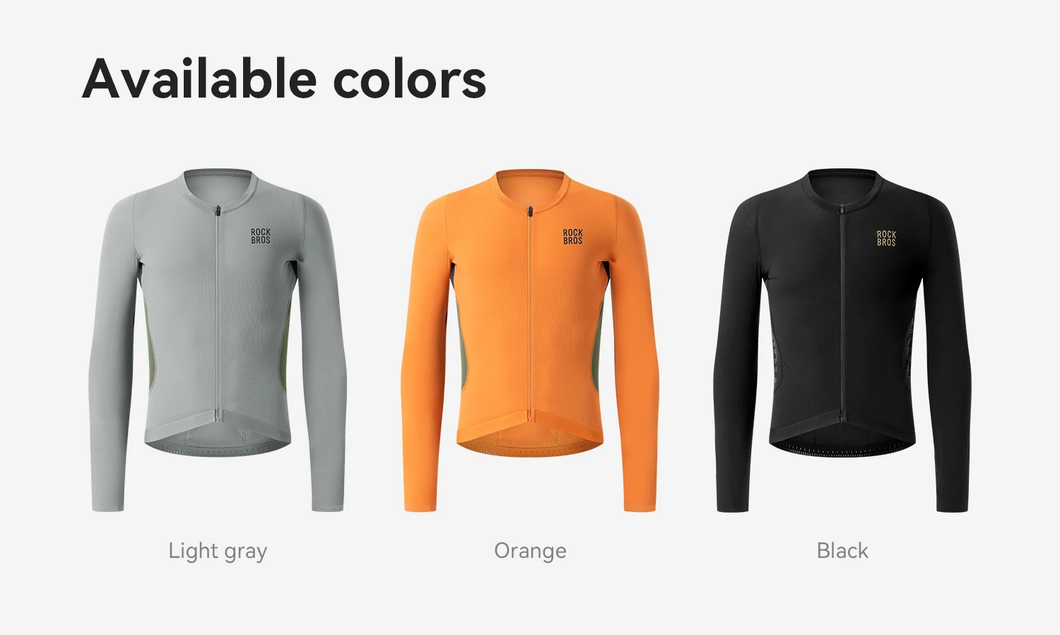 ROCKBROS Langarm-Radtrikot für Frühling und Sommer, leichtes, atmungsaktives Fahrradtrikot mit reflektierenden Elementen für Rennrad und Mountainbike – Detail 5