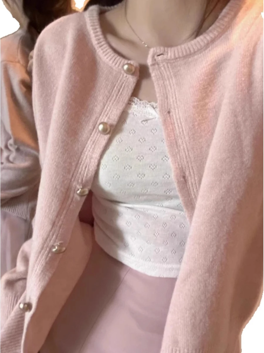 الوردي الدب الفراء محبوك ort سترة المرأة لينة مريحة سترة Jaet الخريف تخفيف Sle Faionable أعلى جودة المواد