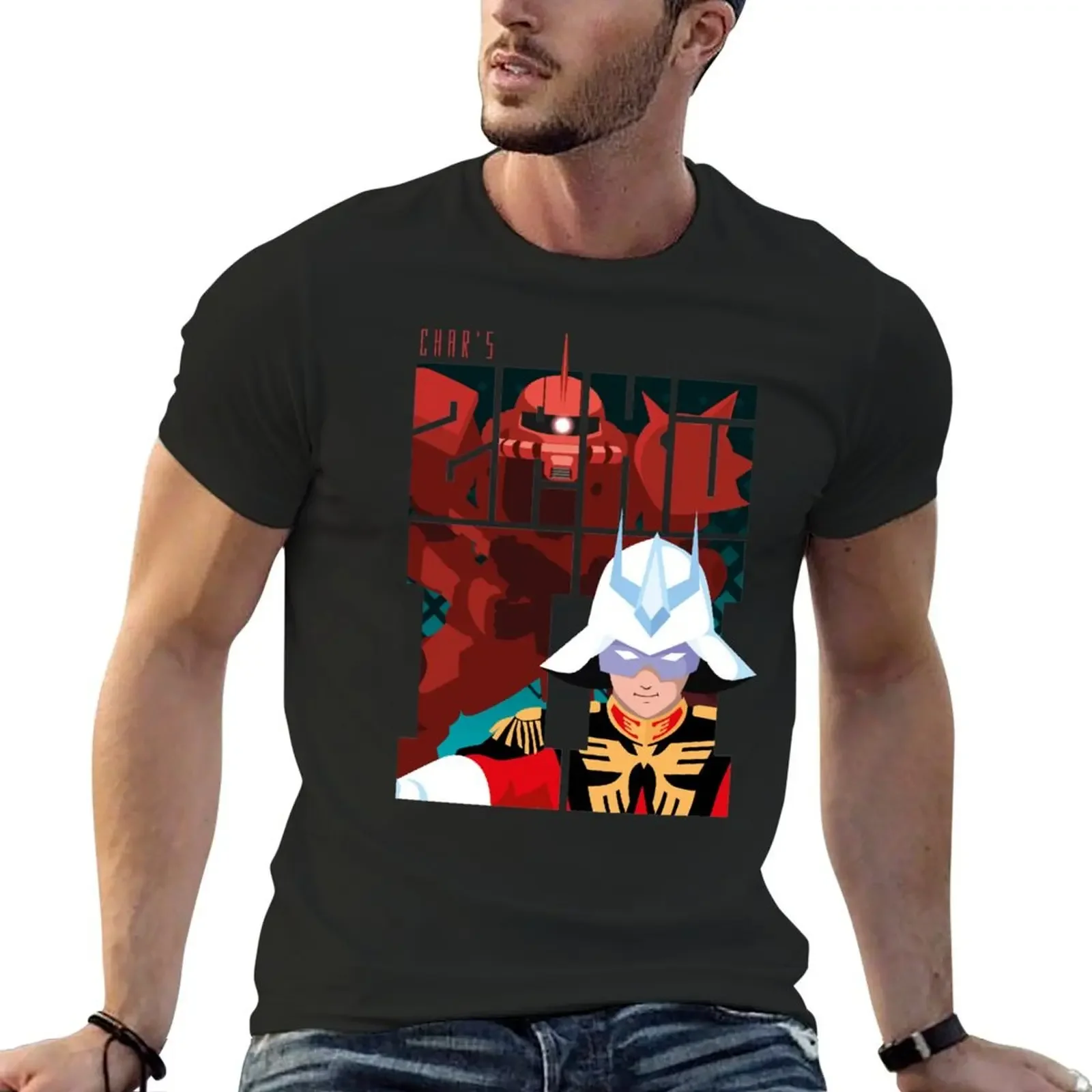 

Char's Zaku Font T-Shirt tees man t shirt plain vintage mens clothes