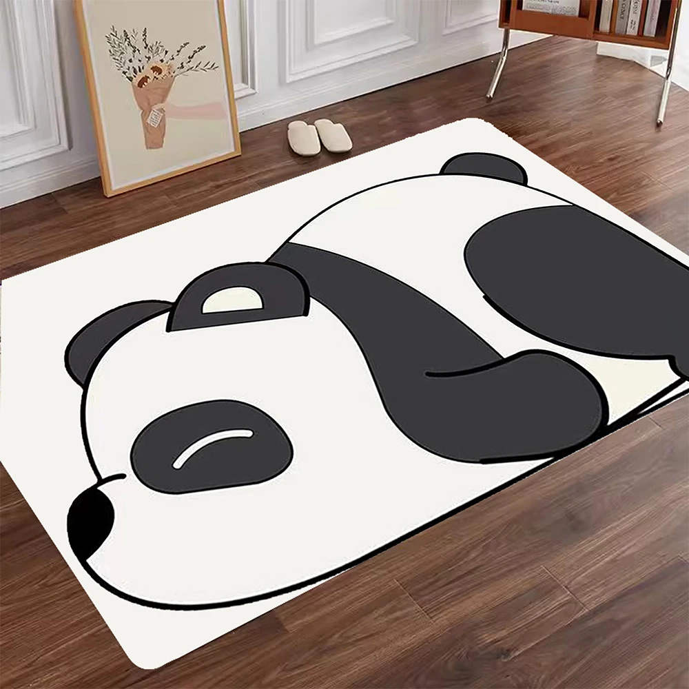 Diatom Super Absorbent Bathroom Mat Cute Cartoon Living Room Mat Non-Slip Mud Pad Quick-Drying Bath Mat Washable Floor Mats