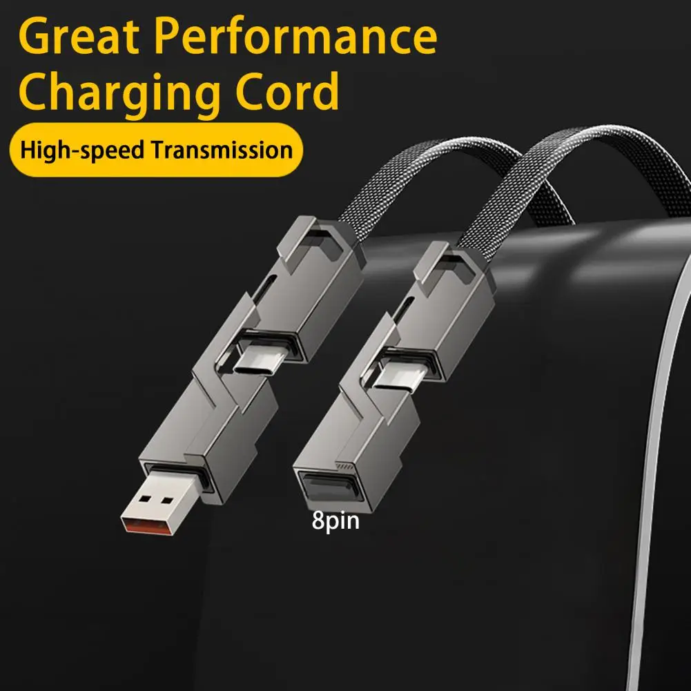 Charging Cord Nylon Great Performance Charging Cord High-speed Transmission Wear-resistant Data Cable Home Accessory