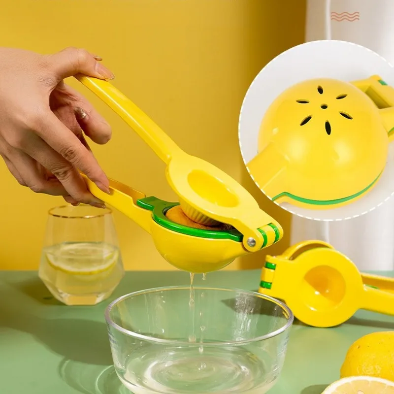 Aluminum Alloy Lemon Squeezer Hand Press Citrus Juicer Portable Orange Lime Fruit Juice Extractor Household Kitchen Gadget