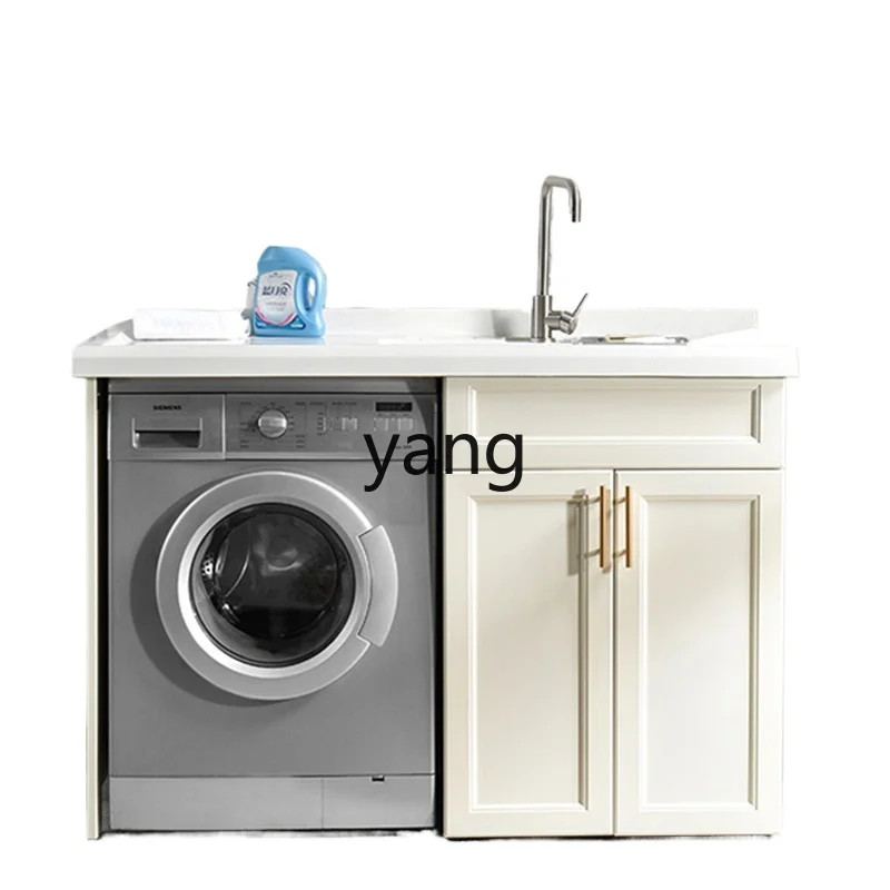 

LMM balcony combination laundry pool trough basin surface significant other integrated cabinet corner cutting