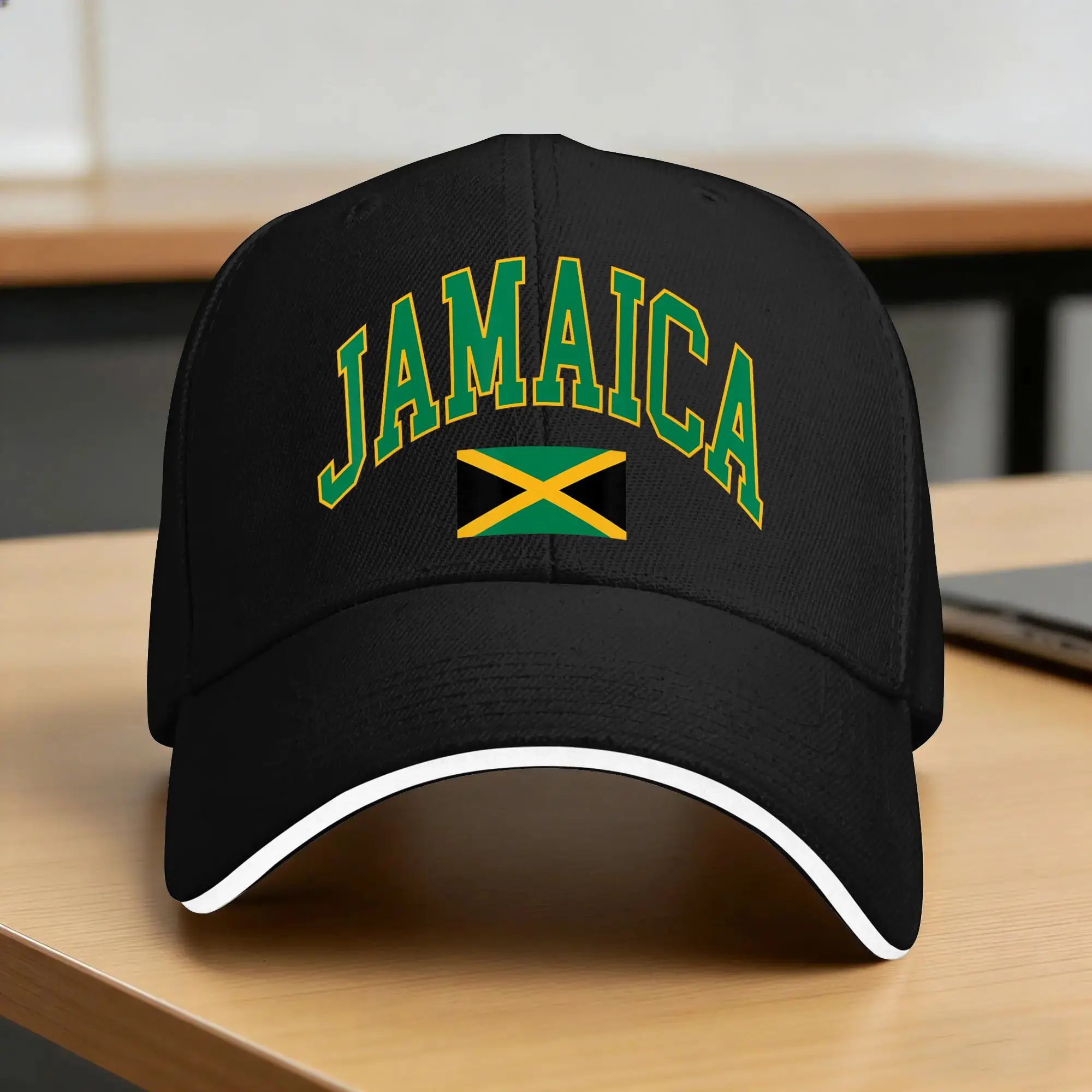 Jamaica Flag Jamaican Graphic Baseball Cap  Unisex Men Custom Logo Trucker Hat Summer Stylish Outdoor Sun Visor Baseball Caps
