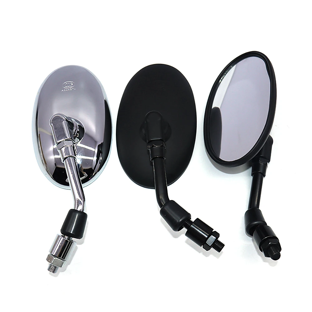 High Performance Motorcycle Parts Universal 10mm Side Rear view Mirror -2026 For Motorcycl Electroplated rearview mirror Chrome