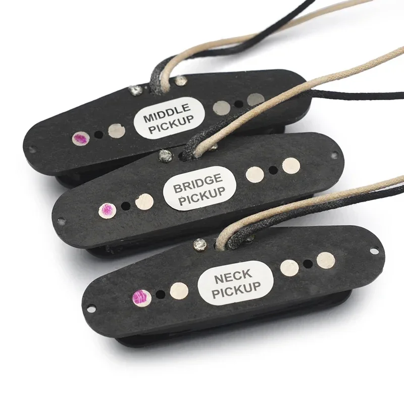 SSS Alnico 3 Electric Guitar Pickup, Vintage Staggered ST Style Electric Guitar Pickup, RWRP Middle Pickup, Handmade Anico III