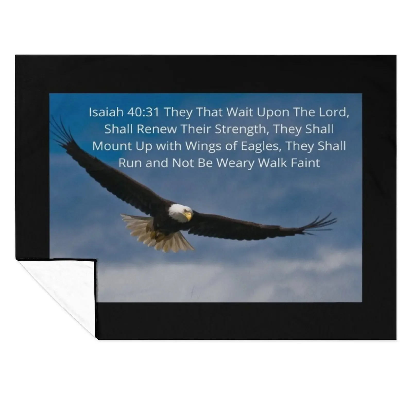 

Isaiah 40 vs 31 On Eagles Wings Throw Blanket Furrys For Decorative Sofa Softest Plaid Blankets