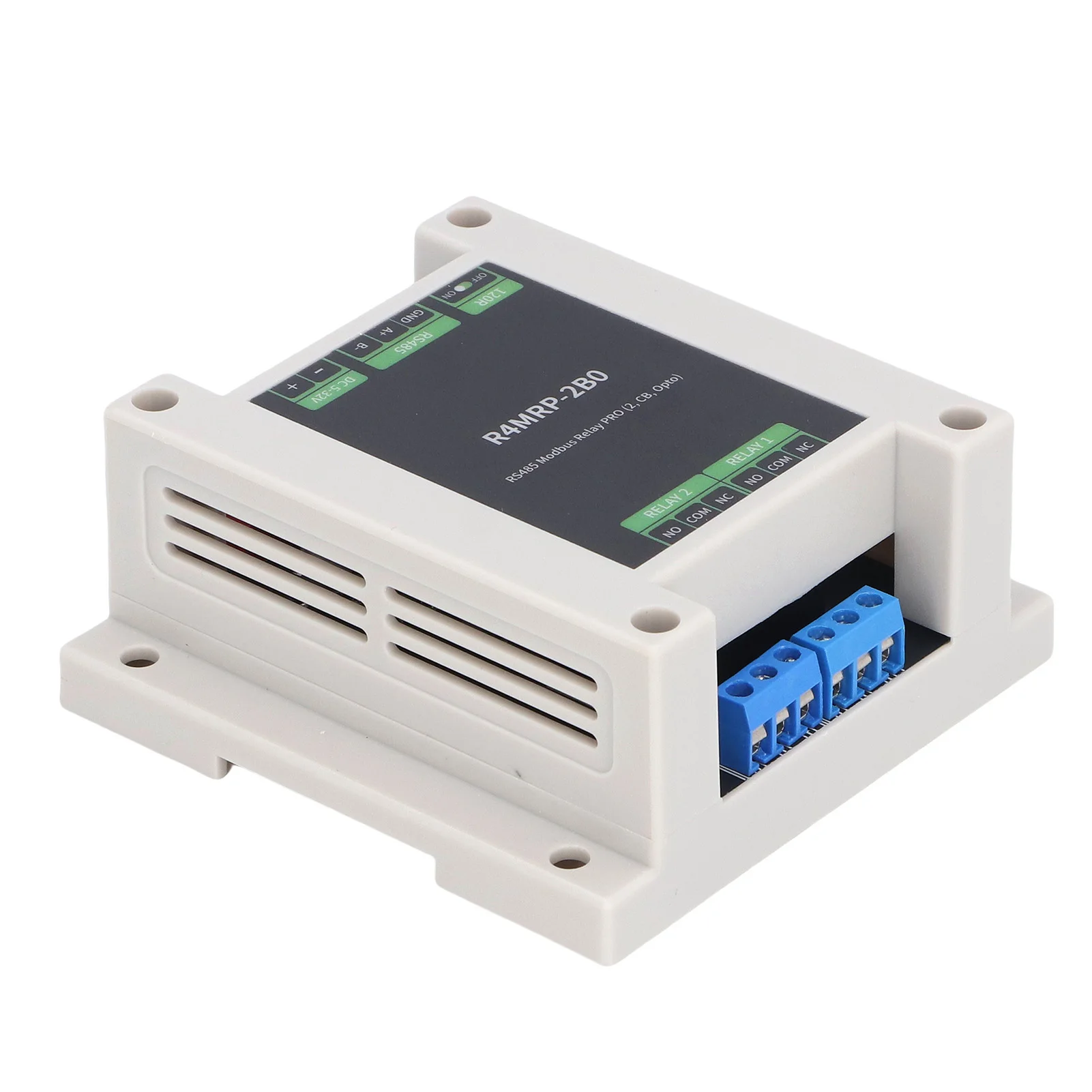 وحدة التتابع الصناعية 2 قنوات Optocoupler عزل RS485 واجهة للاتصالات Modbus RTU