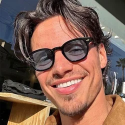 2024 New Fashion Johnny Depp Lemtosh Style Oval Sunglasses for Men Women Vintage Classic Round Blue Sun Glasses Vintage