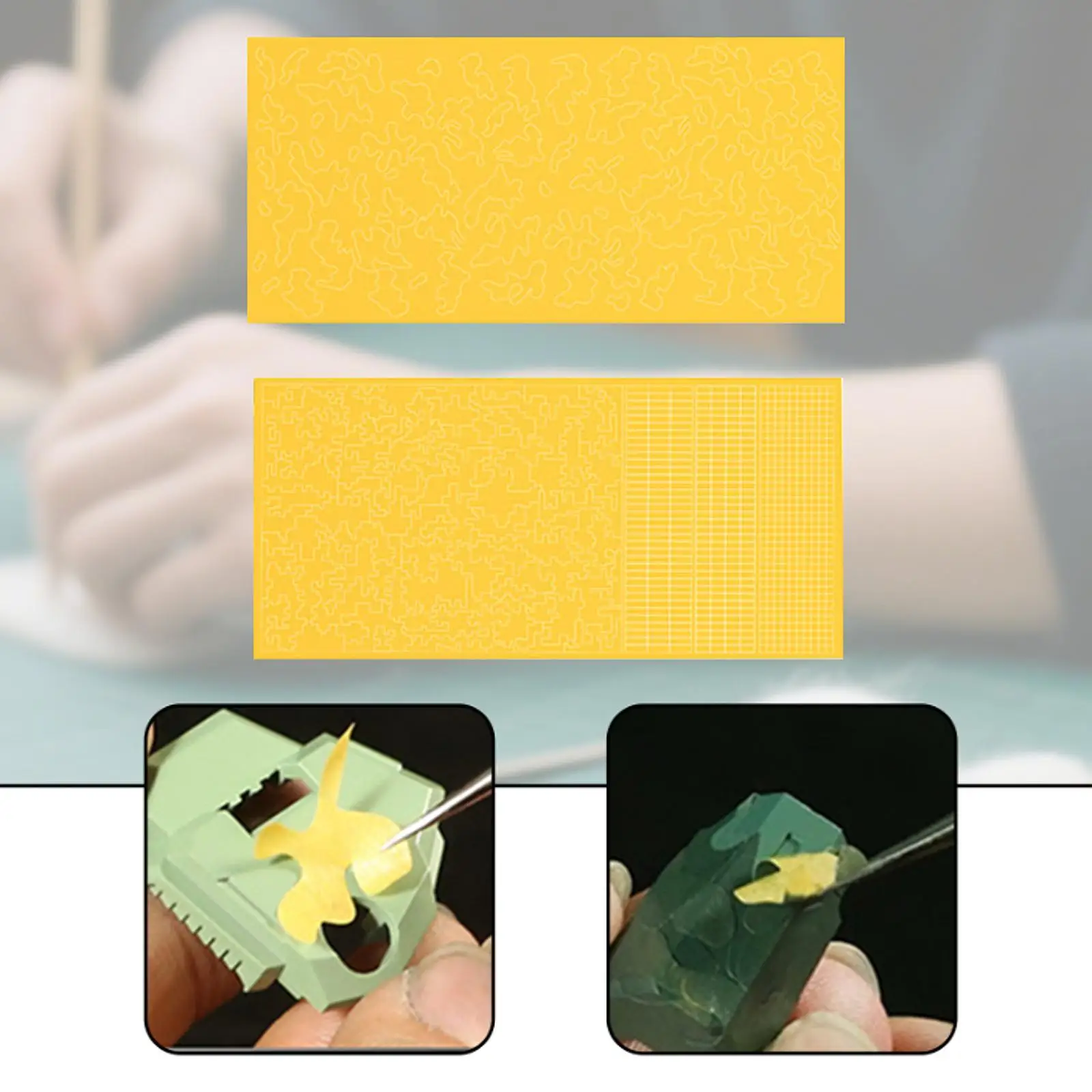 เทปปิดบังสำหรับงานทาสีโมเดล เทปสเปรย์สำหรับงานจิ๋วสำหรับการวาดภาพ