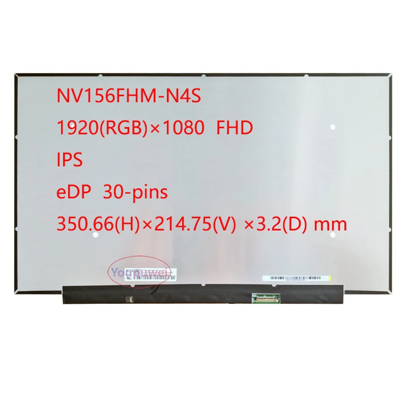 

ЖК-экран ноутбука NV156FHM-N4S 1920 (RGB) × 1080 FHD IPS eDP 30-контактный сменный дисплей 15,6-дюймовая матрица