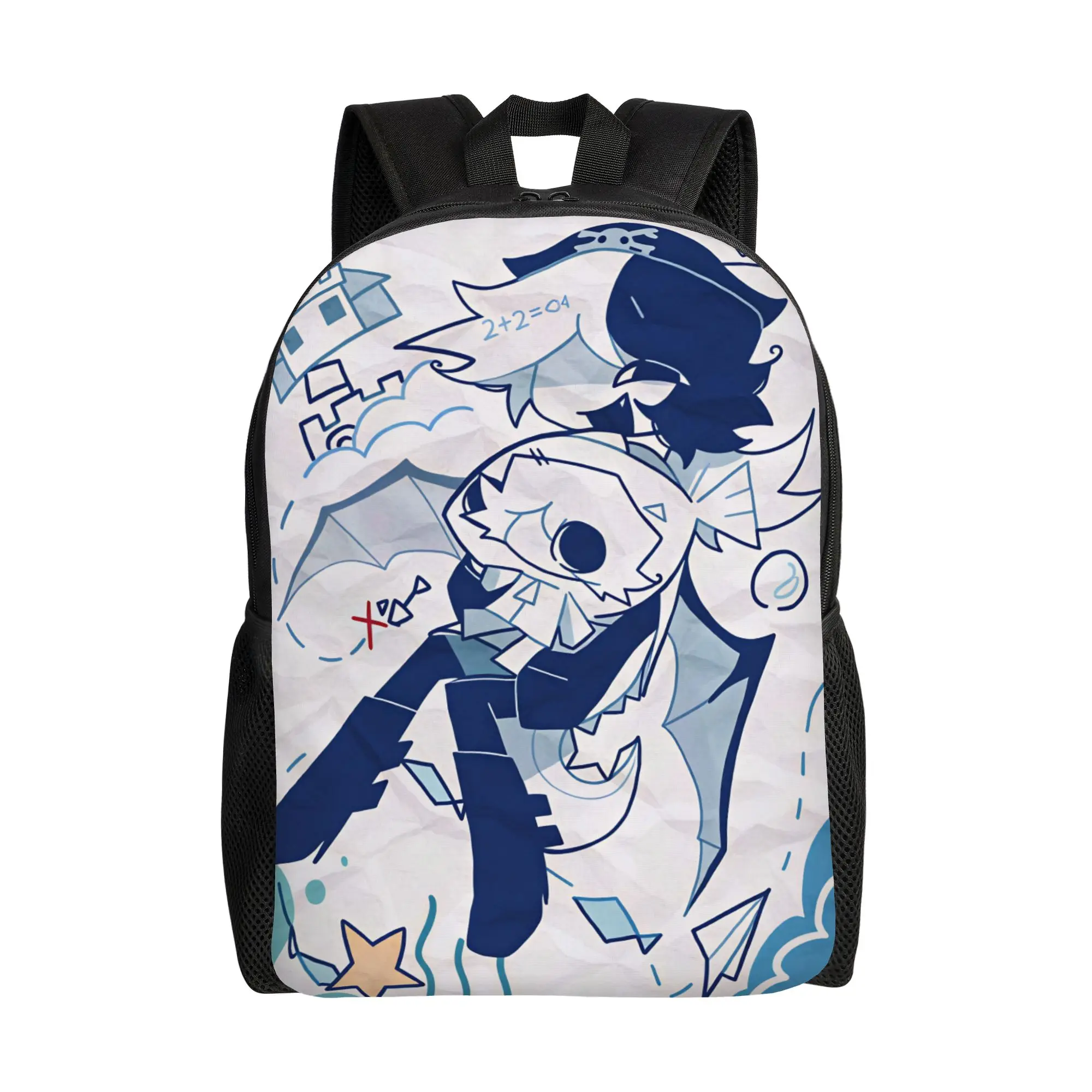 Fundamental Paper Education Backpack  Girl Polyester Outdoor Backpacks Large Elegant High School Bags Rucksack