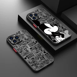 Mickey Minnie Mouse Disney For Apple iPhone 15 14 13 12 Mini 11 XS XR X 8 7 Pro Max Plus TPU Frosted Translucent Phone Case