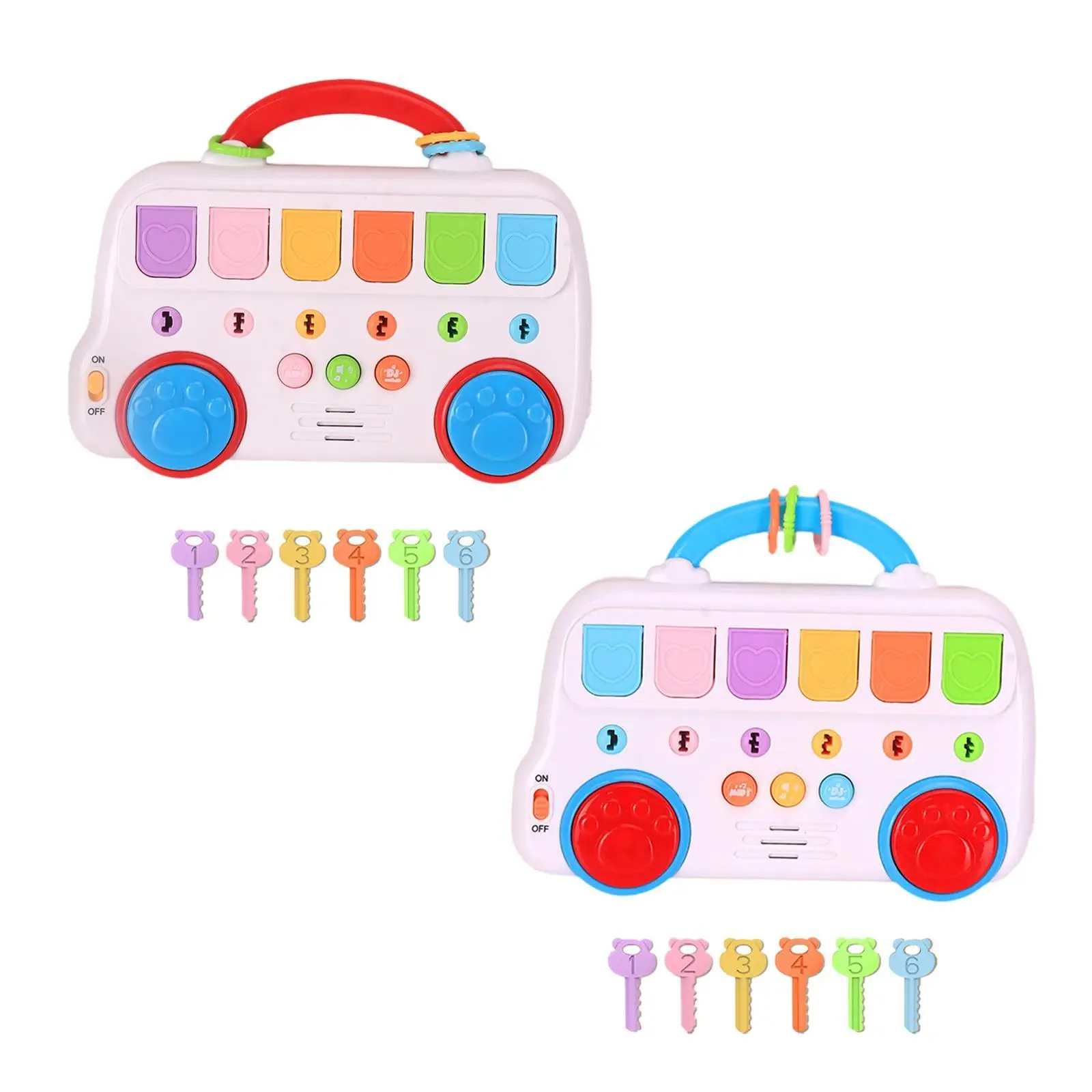 لعبة الطفل الحسية التعلم المبكر هدية ما قبل المدرسة مفتاح الحيوان لعبة الحافلة لعبة موسيقية للبنين بنات عطلة الأطفال الصغار عيد ميلاد الأطفال