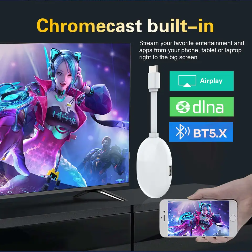 Versión Global Android 14.0 Mortal TV Stick Q2 Ultra BT5.X WIFI6 Streaming HDMI Inalámbrico Multilenguaje Rockchip 3518 TV Dongle 4