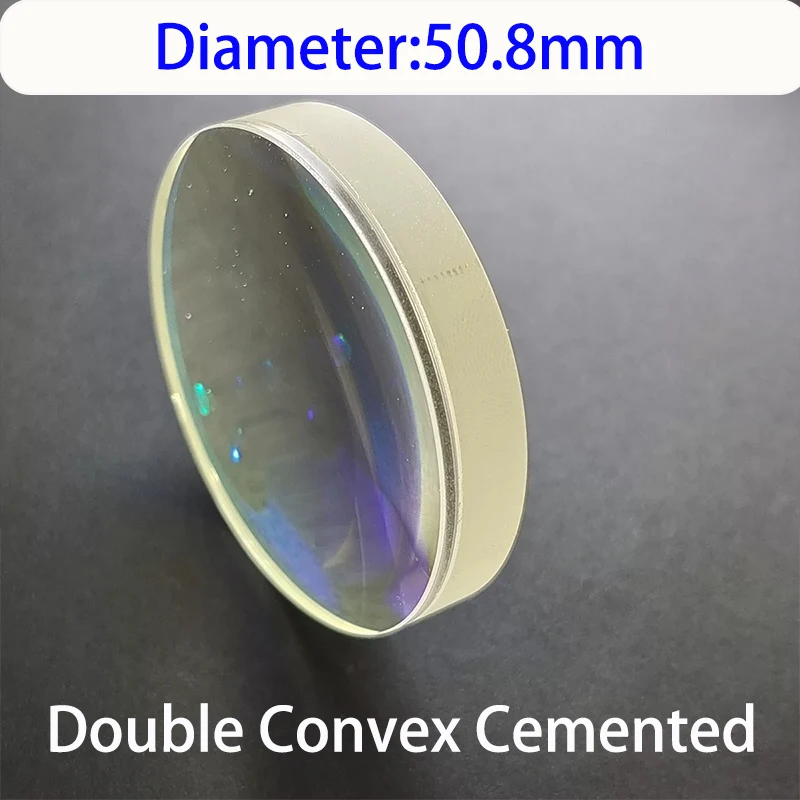 Objectif achromatique cémenté doublement convexe de diamètre 50,8 mm, longueur focale 75 mm, 151 mm, 180 mm, 250 mm, objectif de télescope DIY