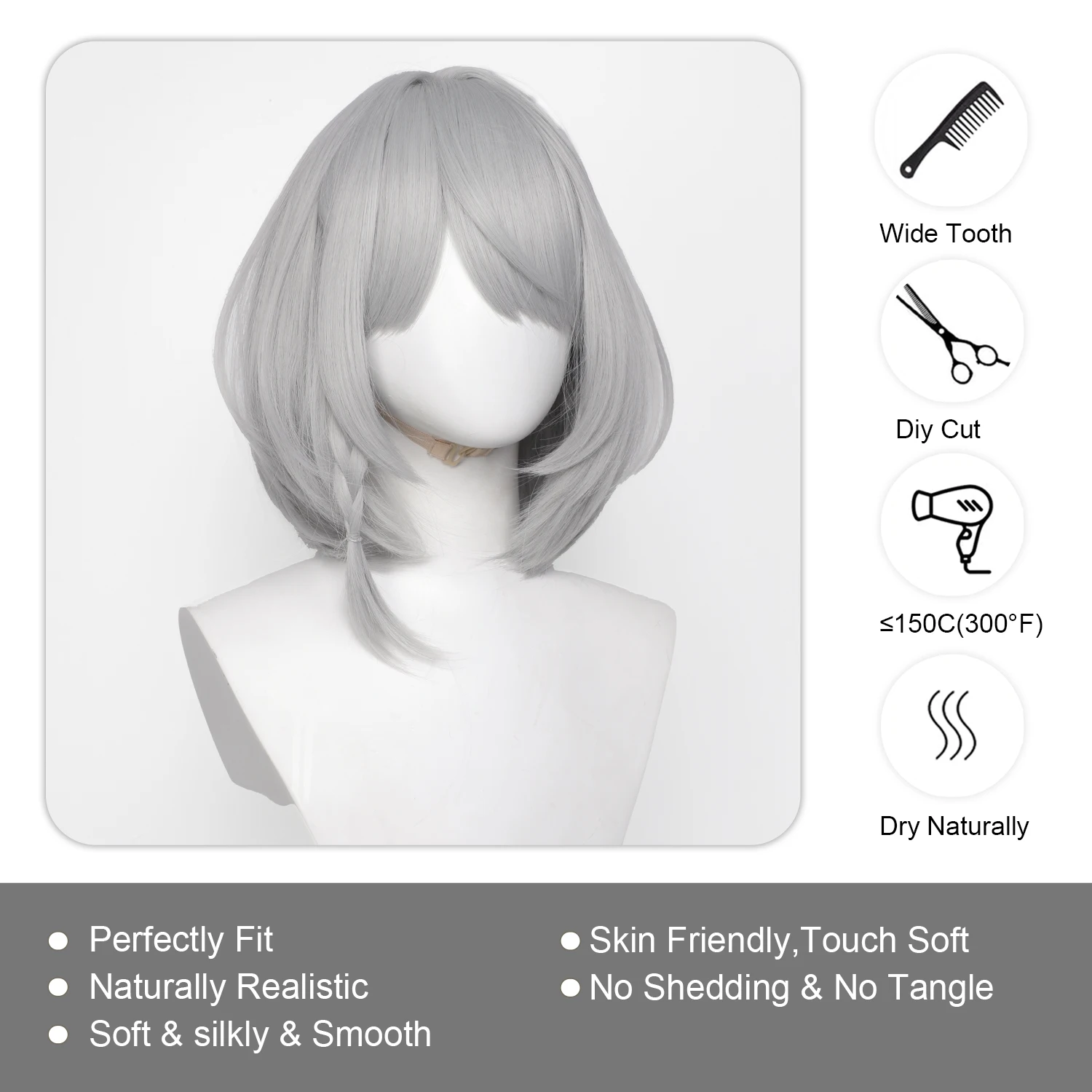 Anime Wig Anby Demara Cosplay Wigs, Zenless Zone Zero