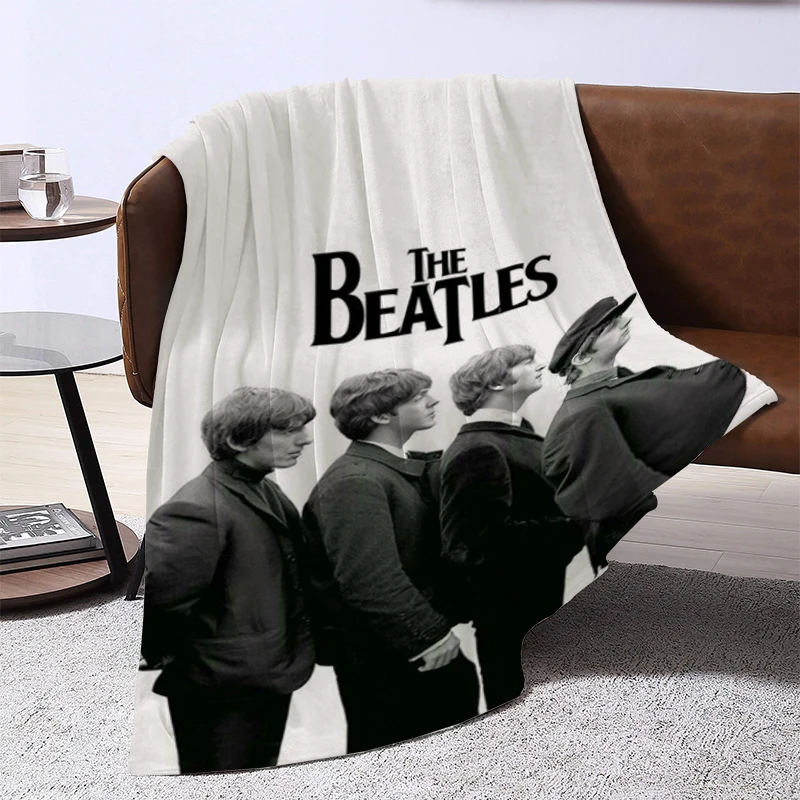 

Famous Rock Band T-he-b-beatles Picnic Blanket Fluffy Microfiber Bedding King Lid Sofa Blankets & Throws Catnap Knee Bed Throw