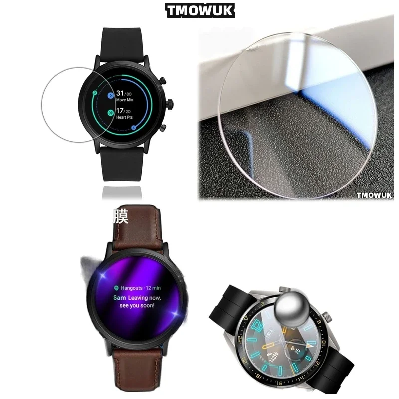 For FOSSIL Gen 5 5E 6 42MM 44MM - HD Anti-Scratch Ultra-Thin - 9H Tempered Glass Screen Protector For Smartwatch