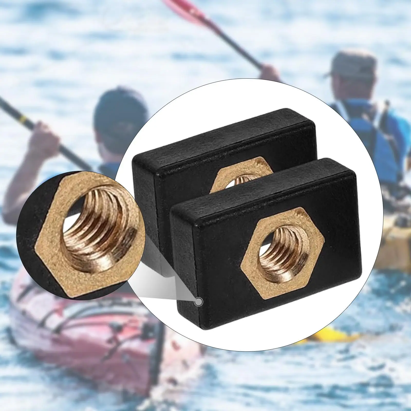 

2x Slide Rail Nut Slide Rail Slider Easy Installation Slide Nut Robust Kayak