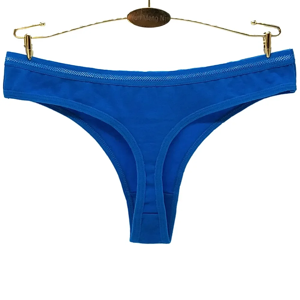 Senhoras calcinha tanga feminina g cordas lingerie sexy femme roupa interior de algodão para calcinha feminina sólida tanga mujer 5 pçs/lote