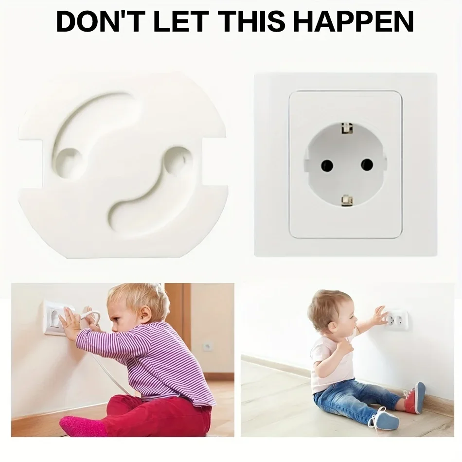 Baby Safety Socket Covers 10pcs Electrical Plastic Outlet Protectors Child Safe Socket Security Protection