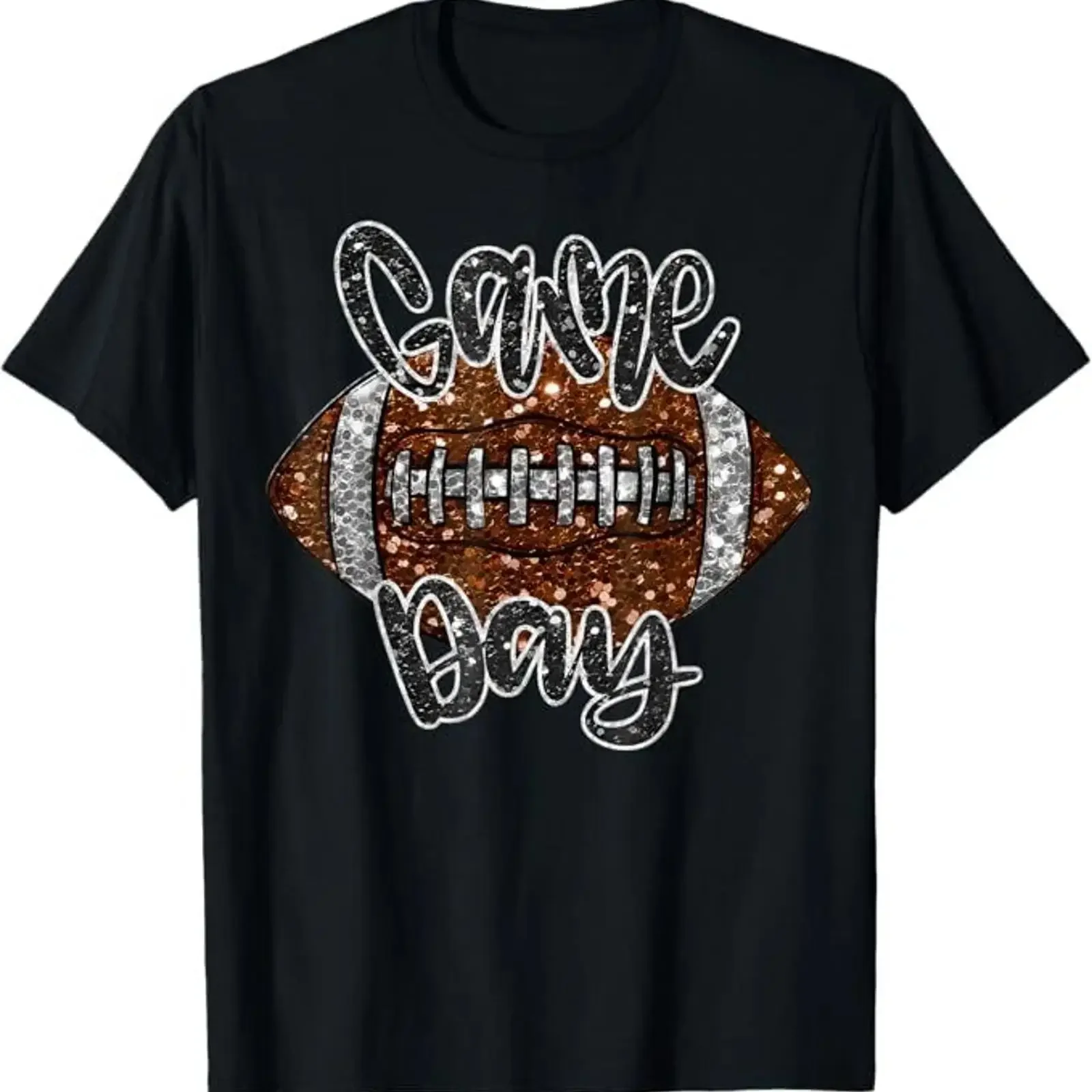 Spieltag Fußball Bling Fußballliebhaber Herbst T Shirt vintage Washed homme Soft Stylish fashion Versatile streetwear